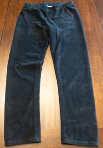 JUMPING BEANS Girls' Size 6x Ribbed Velour Black Leggings Pants Soft Comfy - Picture 1 of 5