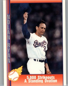 1991 Pacific Ryan Texas Express I Rangers Baseball Card #59 5,000 Strikeouts