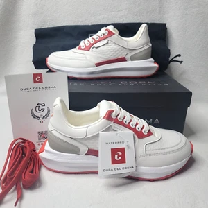 Duca Del Cosma Alana Golf Shoes Women's Size 7 White Low Spikeless Golfing - Picture 1 of 9