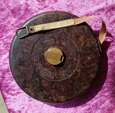 Ancien mètre à ruban chinois vintage 50 m diamètre: 20.5 cm | Bon état - Photo 1/4