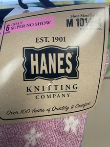 Hanes 6pk Super No Show Socks 10 1/2-4 limited edition knitting company - Picture 1 of 3
