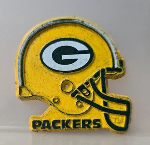 GREEN BAY PACKERS Vintage Old NFL RUBBER Football FRIDGE MAGNET Standings Board - Picture 1 of 2