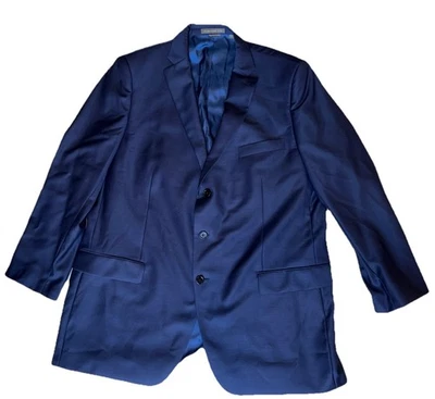 Indochino Blazer Sport Coat Men 50 L Navy 3 Button 100% Wool Business Measured - Image 1 of 4