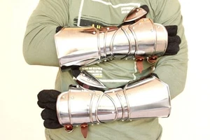 Medieval Knight LARP Historical Gothic SCA Gauntlets Armor Gloves for Halloween - Picture 1 of 8