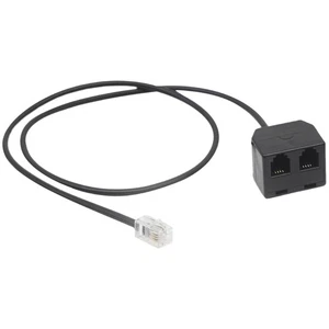 Universal Extension Cable RJ9 Male to 2 Female 4P4C Connector Adapter Splitter - Photo 1/8
