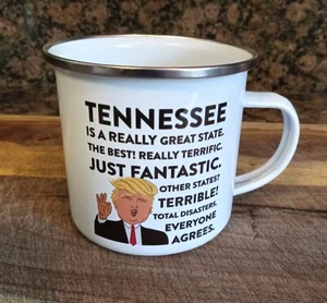 Orca Coatings DONALD TRUMP TENNESSEE / Divertida Novedad Lata 3" Taza de Café - Imagen 1 de 4