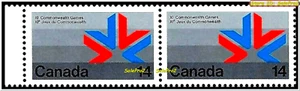 CANADA 1978 CANADIAN XI COMMONWEALTH GAMES EMBLEM FV FACE 28 CENT MNH STAMP SET - Picture 1 of 2