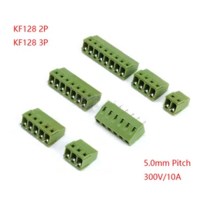 1-50PCS 5.0mm Pitch Panel KF128-2P KF128-3P Screw Terminal Block PCB Connector - Picture 1 of 6