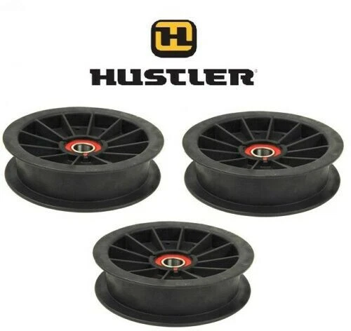3 FLAT IDLER PULLEY FITS 48", 54", 60" HUSTLER FASTRAK MOWER 784504 5-7/8" DIA - Image 1 of 1