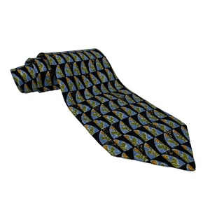Ermenegildo Zegna Herren 100 % Seide Krawatte Floral Geometrisch 59" x 3,75" Italien - Bild 1 von 6
