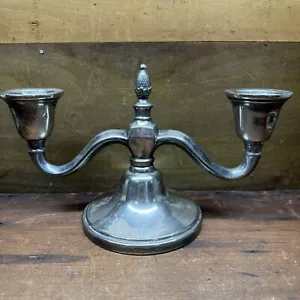 Vintage Academy Silver on Copper Candle Holder Candelabra Candle Stick - Picture 1 of 18