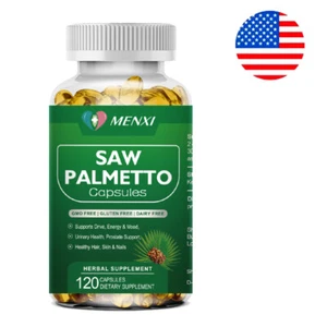 Saw Palmetto 120 Capsules - Prostate Support For Male Health Supplement 500mg - Picture 1 of 8
