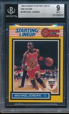 1989 KENNER ONE ON ONE #5 MICHAEL JORDAN STARTING LINEUP BGS 9 MINT TOUGH!