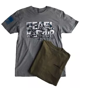 Pacchetto camicia Til Valhalla Project da uomo taglia M memoria Pearl Harbor grigio oliva - Foto 1 di 11