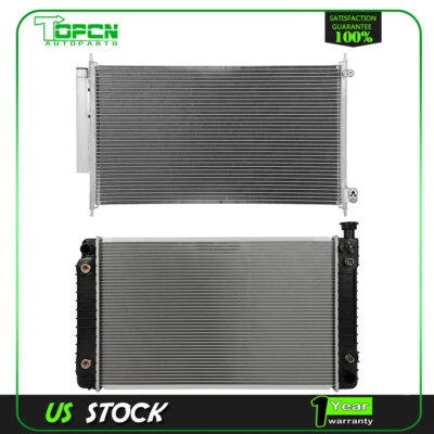 Fits 1996-1997 GMC P3500 Replacement Radiator & Condenser Assembly Foto 1 de 4