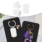 100Pcs Keychain Display Cards with Self Sealing Bags, 3''X4.7'' Cards, Clear