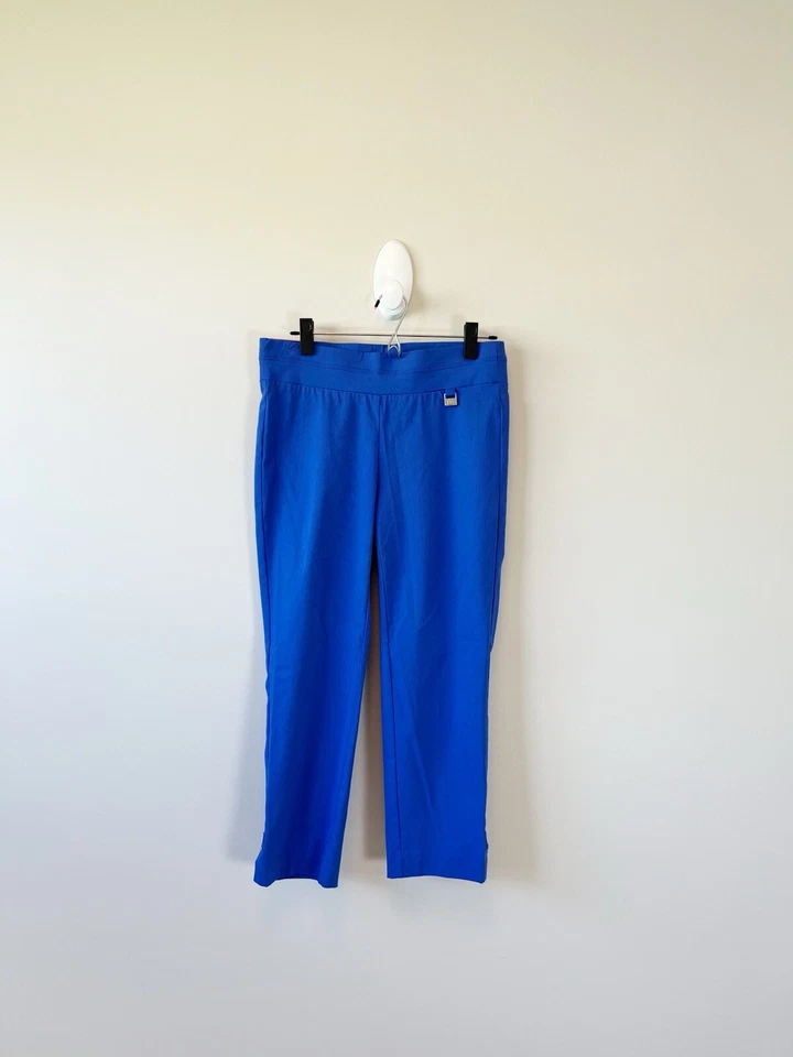 Rafaella Dazzling Blue Comfort Stretch Dressy Capri Size 6