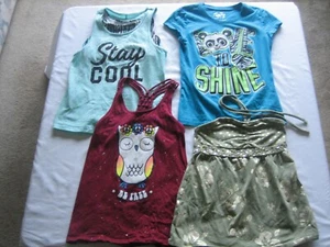 girls justice shirts size 10 lot of 4 - Picture 1 of 3
