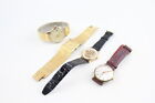 Men's Vintage Gold Tone WRISTWATCHES Hand-wind WORKING Inc. Rotary Etc. x 4
