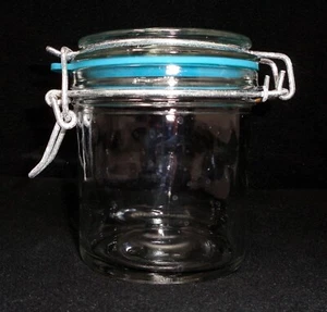 Small Attached Lid Canister Jar - Picture 1 of 6