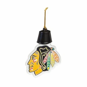 Team Sports America Chicago Blackhawks Acrílico Iluminado Radiante Equipo Icono Adorno - Imagen 1 de 3