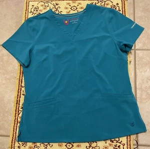 Top para mujer Urbane Performance cuello en V azulado talla L - Imagen 1 de 4