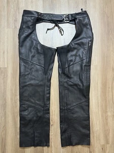 Tapas de cuero forradas Harley-Davidson DELUXE 98091-06VS talla grande cortas - Imagen 1 de 20