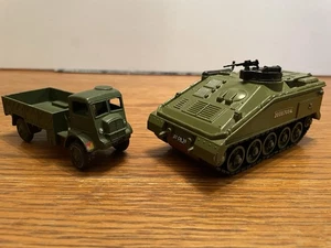 Vintage DINKY TOYS - Alvis Scorpion & Striker Tank and Army Wagon 623 - Picture 1 of 17