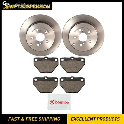 Juego de pastillas de freno de disco trasero rotor de freno de disco Brembo para Toyota Celica 2000-2005 Foto 1 de 4