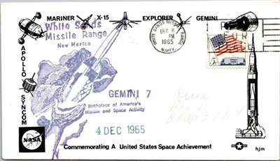 White Sands 1965 casi nuevo 06.12.1965 Gemini 7 conmemorativo logro espacial de Estados Unidos - A00923 Foto 1 de 2