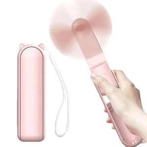 Handheld Fan, 3 in 1 Mini Hand Fan, Portable USB Rechargeable Small Poc - Picture 1 of 19