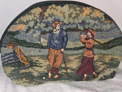Bolsa con cremallera bordada de golf accesorios finos Tapestry by Holdings vintage Foto 1 de 4