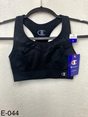 Nuevo, Champion, Top Deportivo Moderado Negro, Pequeño para Mujer. Foto 1 de 4