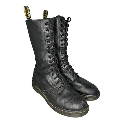 Dr Martens 1B99 Virginia Leather 14-Eye Mid Calf Boots - Women’s Sz US 6 | EU 38 - Image 1 of 4