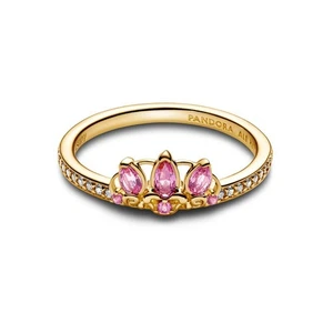 π Anello Pandora Rapunzel β colore Oro 14k con Pietre Rosa β Misura 56 - Foto 1 di 6