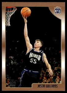 1998-99 Topps #153 Jason Williams Sacramento Kings novato como nuevo  - Imagen 1 de 2