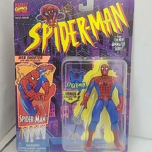 1990's Vintage New Spider-Man Action Figure Web Shooter The Animated Series - Bild 1 von 5