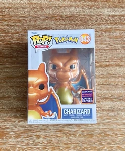 New Rare Unreleased Pokemon Funko Pop Metallic Charizard 843 Wondercon 2022 LE - Bild 1 von 8