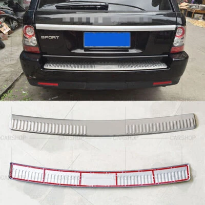 For Range Rover Sport 2006-2013 Rear Bumper Protector Trunk Sill Plate Cover 1Pc Foto 1 de 4