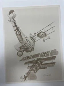 Eckland '65 Hospital Cross Air Craft Sketch Print - 11" x 8.5" - Picture 1 of 3