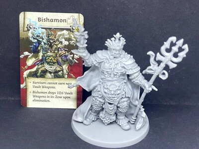 COOL MINI OR NOT Zombicide White Death - Bishamon Kickstarter exclusive Abomination Figure & Card