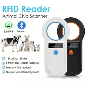 Animal Tag RFID Wireless Bluetooth Portable Pet Scanner Microchip Reader WHITE - Picture 1 of 8
