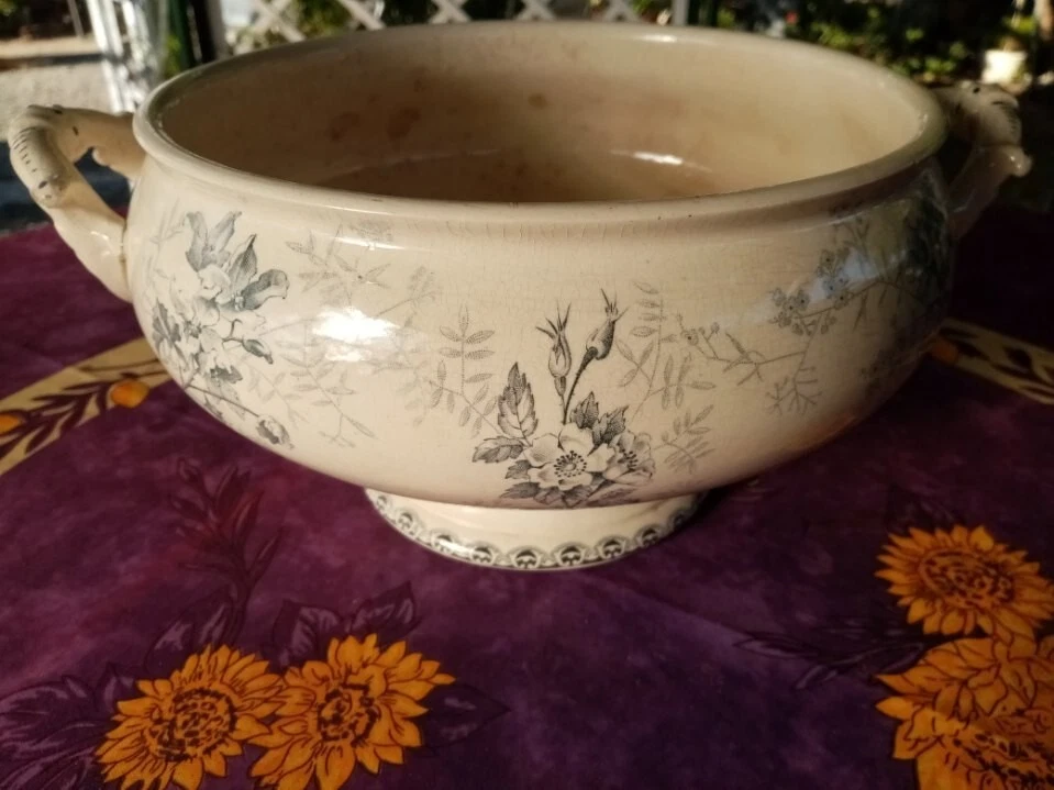 Bas de Soupière Terre de Fer Hte Boulenger et Cie Choisy le Roi Modèle Roscoff - Photo 1/4