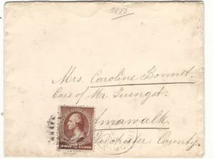 Usa: 1883; Cover from Brooklyn in good conditions. EBN123 - Picture 1 of 2