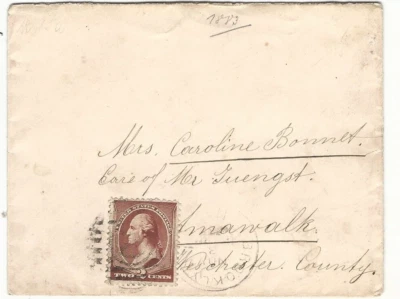 Usa: 1883; Cover from Brooklyn in good conditions. EBN123 - Image 1 of 2