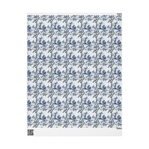 Blue French Toile Option 18 Wrapping Papers - Picture 1 of 37