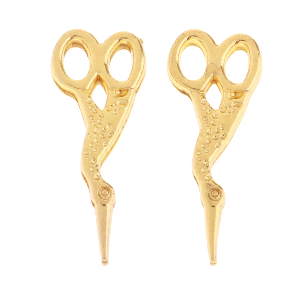 10 Set 1/12 Dollhouse Miniature Mobili Forbici In Metallo Accessori Per Camere - Immagine 1 di 4