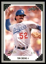 2013 Leaf Memories 91 Buyback Gold #141 Tim Crews /5