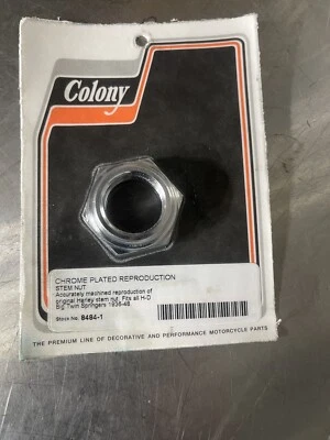 Harley davidson springer Stem Nut 48561-36 knucklehead UL u model Panhead EL FL - Image 1 of 4