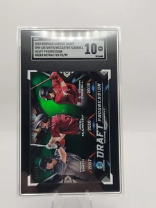 2019 Bowman Draft #DPR-ARI Smith / Carroll / McCarthy Green /99 SGC 10 - Picture 1 of 2